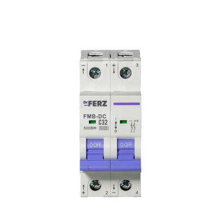 FMB-DC 6kA 2P 32 х-ка C, DC500В Автоматический выключатель